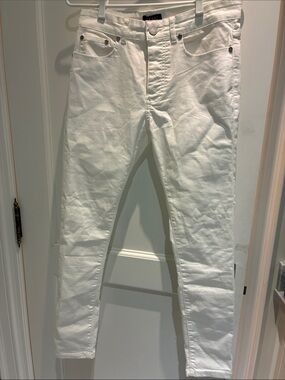 Boohoo Men’s Slim White Jeans - Clean Slim Fit👵MT